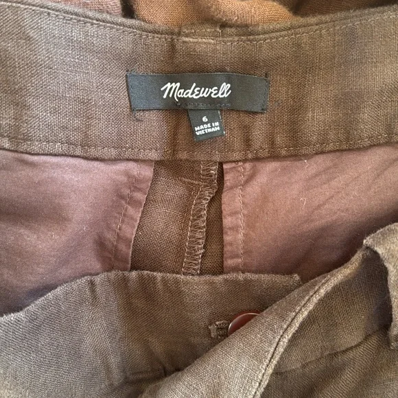 Madewell The Harlow Wide-Leg Pant in 100% Linen - Picture 10 of 12